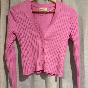 Universal Thread Pink Button-Up Cardigan
